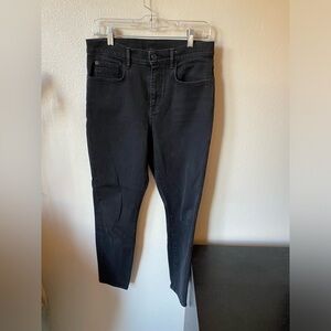 Proenza Schouler Women’s Black Denim Slim Skinny Jeans Cropped Size 30 Stretch